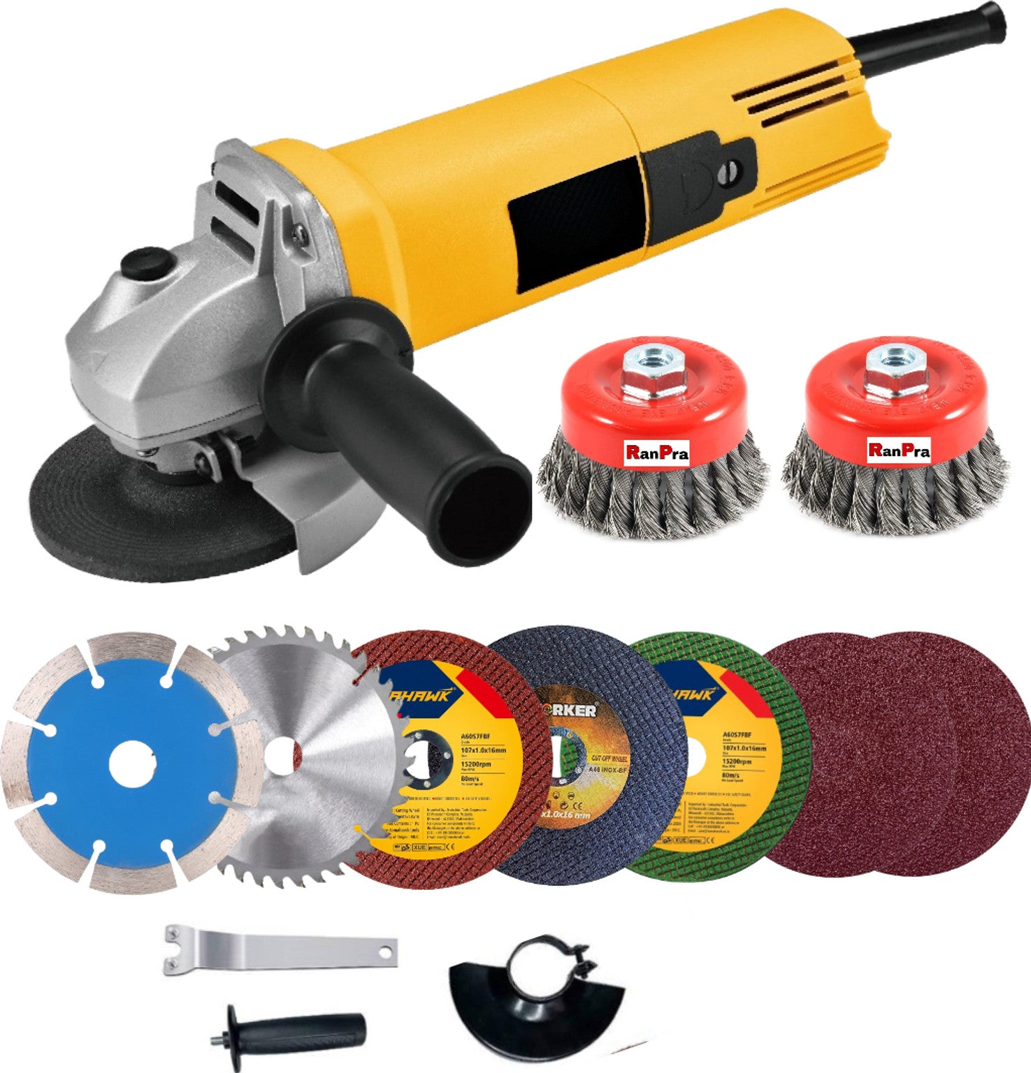RanPra 801 with 10 wheel set heavy duty and best performance Angle Grinder
