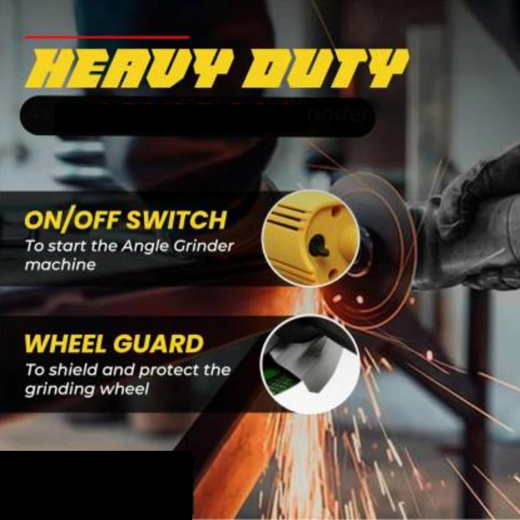 RanPra 4 Inch ANGLE GRINDER WITH 4 WHEEL