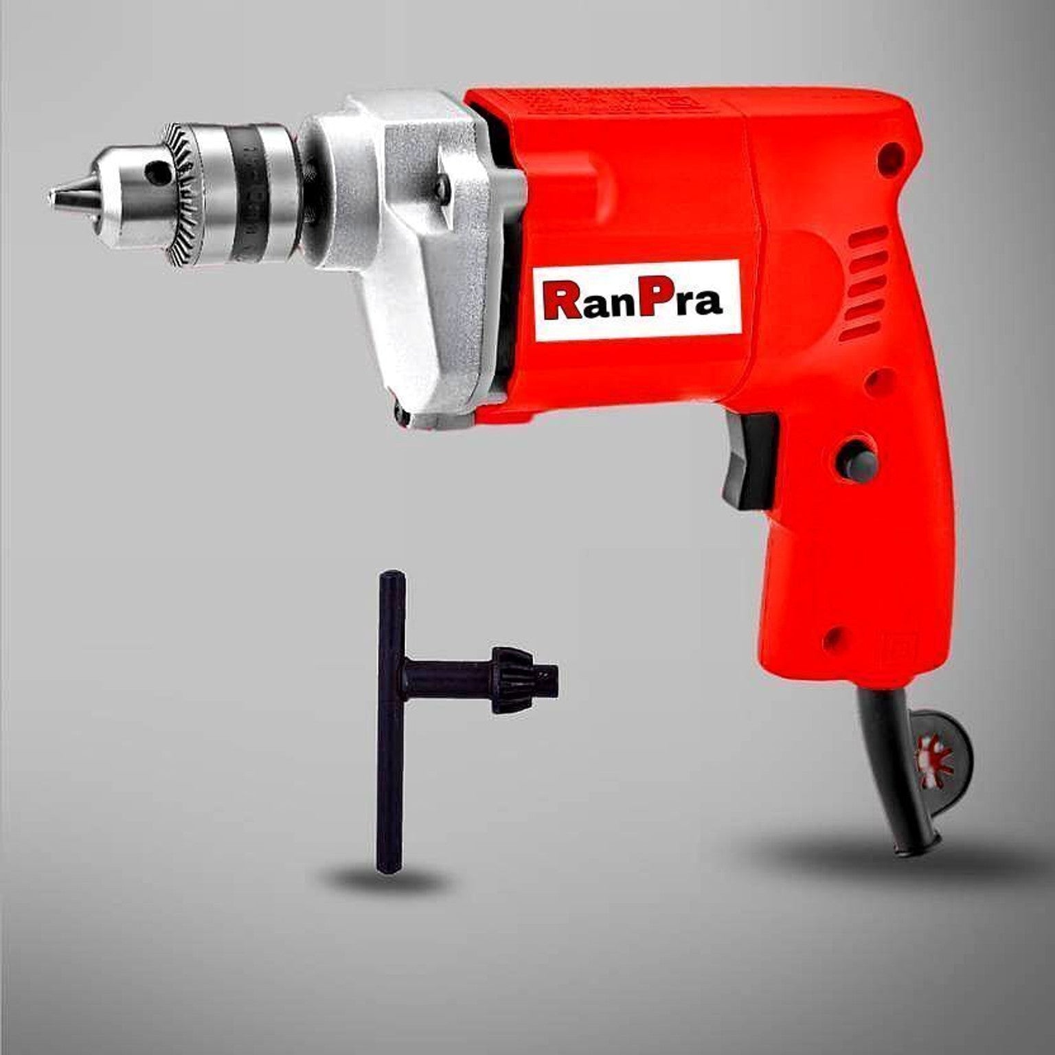RanPra Electric Drill Machine, 10mm Chuck, with 5 HSS Drill Bits, Green Rotary Hammer Drill