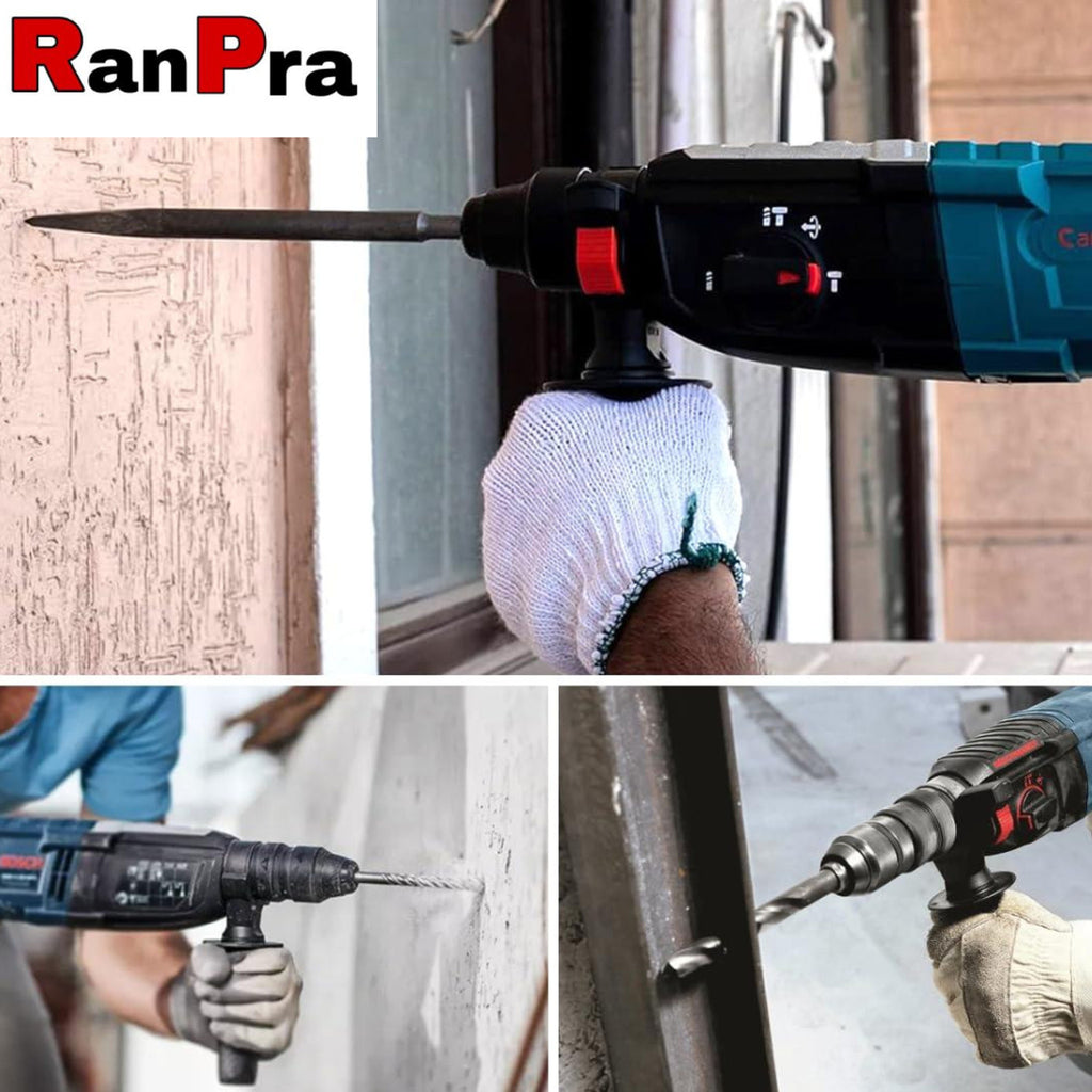 RanPra Angle Grinder With 13mm Drill Chuck Sds And A Pair of Gloves Rotary Hammer Drill