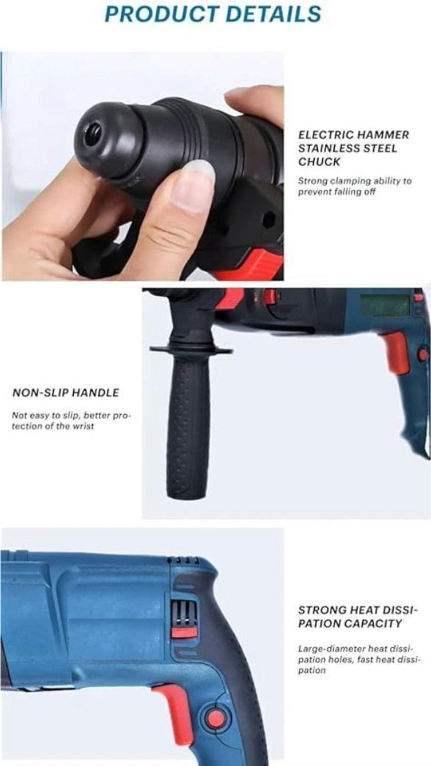RanPra 26MM HEAVY DUTY DEMOLITION HAMMER DRILL MACHINE