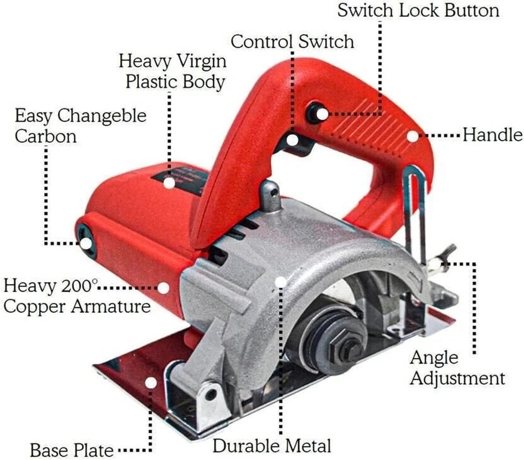 RanPra 4" INCH TILE CUTTER MACHINE FOR WOOD, PVC BOARD, GRANITE AND TILE CUTTING Marble Cutter