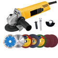 RanPra 100/110mm Angle Grinder With 1 tct blade and 1 diamond blade and 3 cutting wheel and 3 regmal